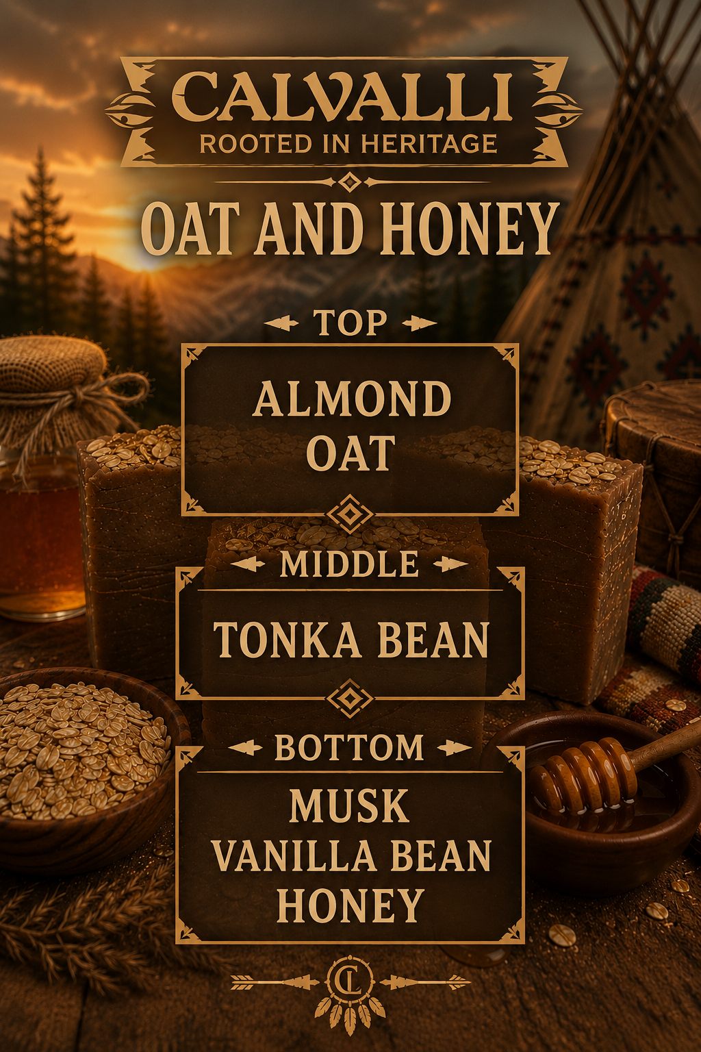 "Oat and Honey Tallow Soap Bar"