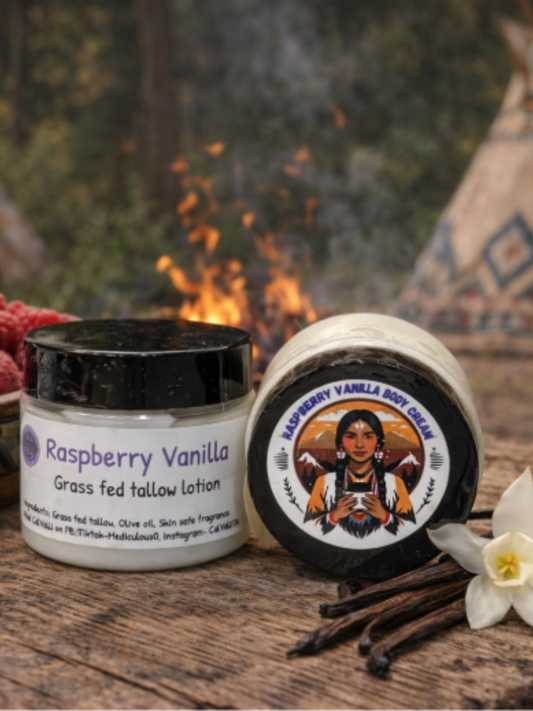 "Raspberry Vanilla" Tallow Body Cream