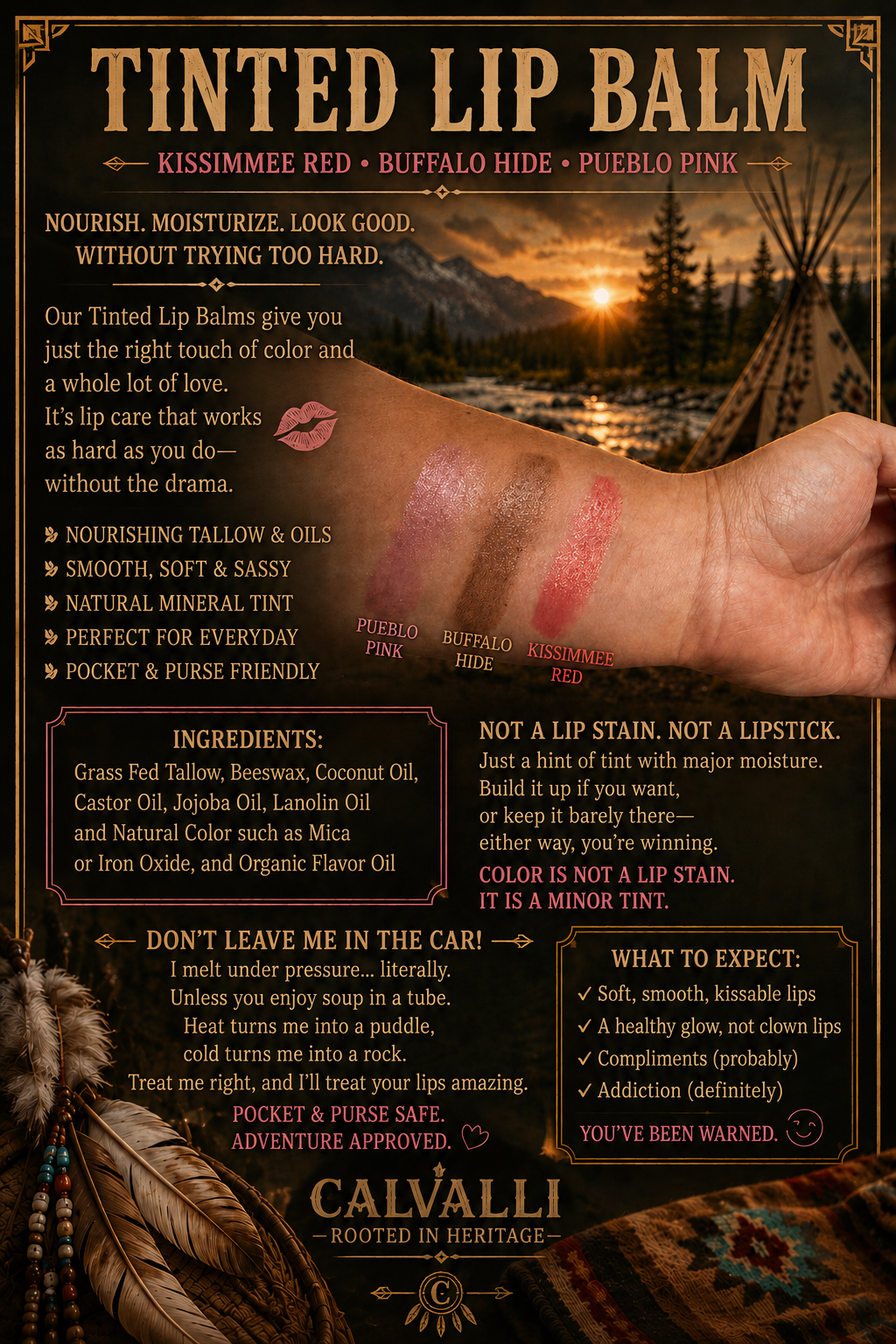 "Pueblo Pink Lip Balm"