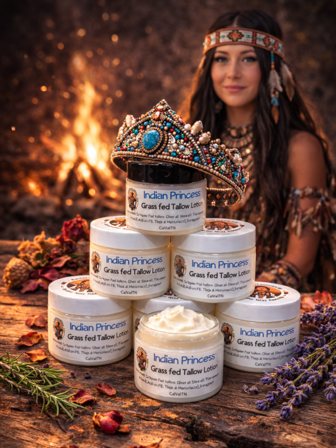 "Indian Princess" Tallow Body Cream
