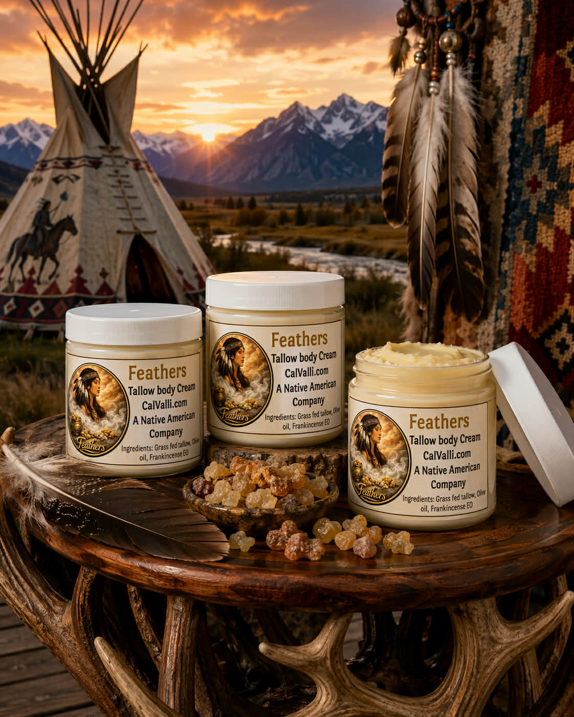 "Feathers" Tallow Body Cream