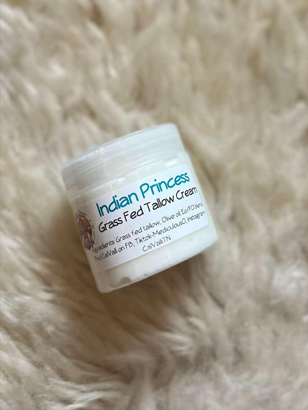 "Indian Princess" Tallow Body Cream